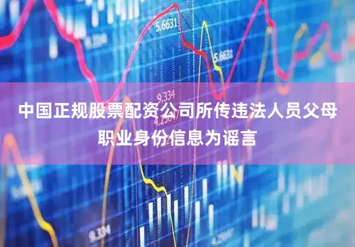 中国正规股票配资公司所传违法人员父母职业身份信息为谣言